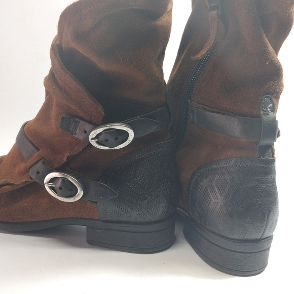 Mis Mooz Sydney Apocalypse Boots l Size 9.5 40 EU l Discontinued l Double Buckle - Picture 10 of 16